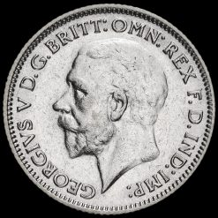 1930 George V Silver Sixpence Obverse