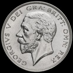 1935 George V Silver Half Crown Obverse