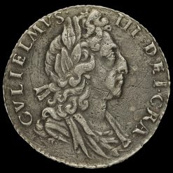 1700 William III Early Milled Silver Sixpence Obverse