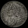1758 George II Early Milled Silver Shilling Obverse
