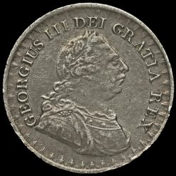1811 George III Silver Three Shillings Bank Token Obverse