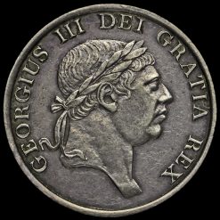 1815 George III Silver Three Shilling Bank Token Obverse