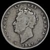 1827 George IV Milled Silver Shilling Obverse