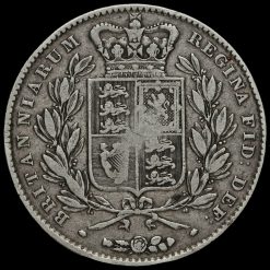 1845 Queen Victoria Young Head Silver Crown Reverse