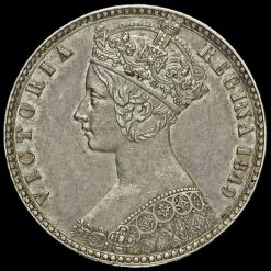 1849 Queen Victoria Godless Florin Obverse