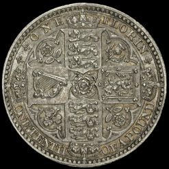 1849 Queen Victoria Godless Florin Reverse