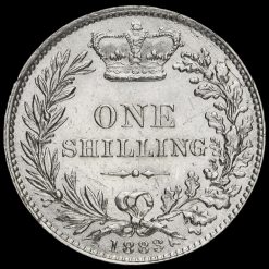 1883 Queen Victoria Young Head Silver Shilling Reverse
