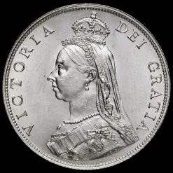 1887 Queen Victoria Jubilee Head Silver Florin Obverse