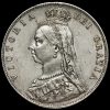 1889 Queen Victoria Jubilee Head Silver Half Crown Obverse