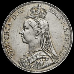 1890 Queen Victoria Jubilee Head Silver Crown Obverse