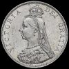1890 Queen Victoria Jubilee Head Silver Double Florin Obverse