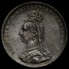 1890 Queen Victoria Jubilee Head Silver Maundy Twopence Obverse