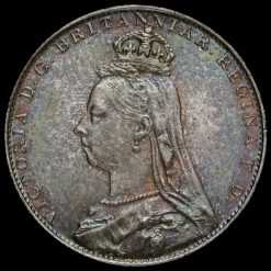 1890 Queen Victoria Jubilee Head Silver Maundy Fourpence Obverse