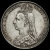 1891 Queen Victoria Jubilee Head Silver Shilling Obverse