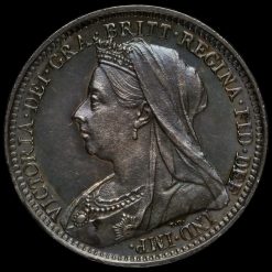 1898 Queen Victoria Veiled Head Silver Maundy Threepence Obverse