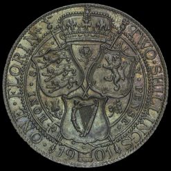 1901 Queen Victoria Veiled Head Silver Florin Reverse