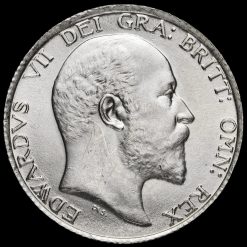 1902 Edward VII Silver Shilling Obverse