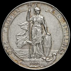 1903 Edward VII Silver Florin Reverse
