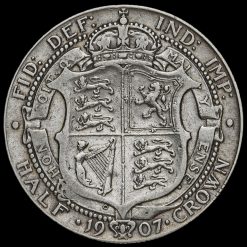 1907 Edward VII Silver Half Crown Reverse