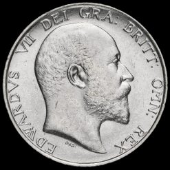 1908 Edward VII Silver Shilling Obverse