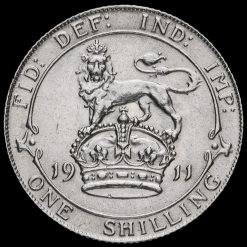 1911 George V Silver Shilling Reverse