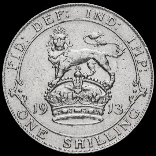 1913 George V Silver Shilling Reverse