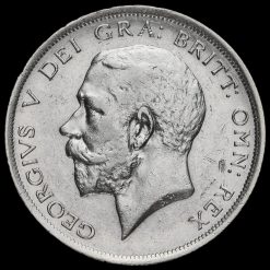 1915 George V Silver Half Crown Obverse