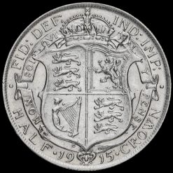 1915 George V Silver Half Crown Reverse