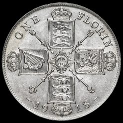 1918 George V Silver Florin Reverse