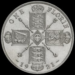1921 George V Silver Florin Reverse