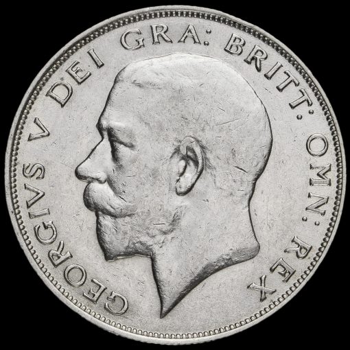 1924 George V Silver Half Crown Obverse