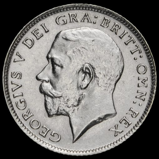 1924 George V Silver Sixpence Obverse