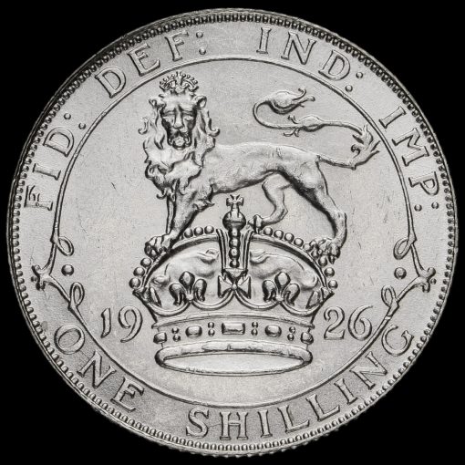 1926 George V Silver Shilling Reverse