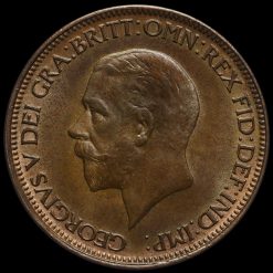 1928 George V Halfpenny Obverse