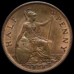 1928 George V Halfpenny Reverse