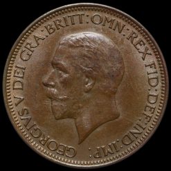 1929 George V Halfpenny Obverse