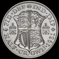 1931 George V Silver Half Crown Reverse