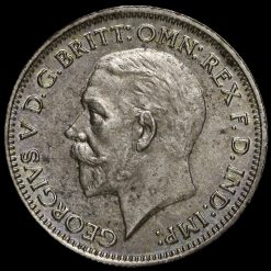1934 George V Silver Sixpence Obverse