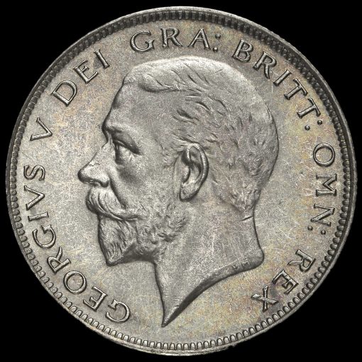 1935 George V Silver Half Crown Obverse