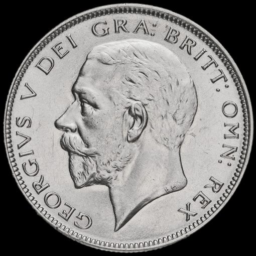 1935 George V Silver Half Crown Obverse