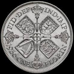 1936 George V Silver Florin Reverse