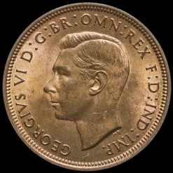 1937 George VI Halfpenny Obverse
