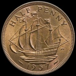 1937 George VI Halfpenny Reverse