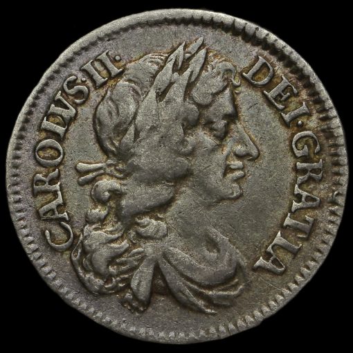 1679 Charles II Silver Maundy Fourpence Obverse