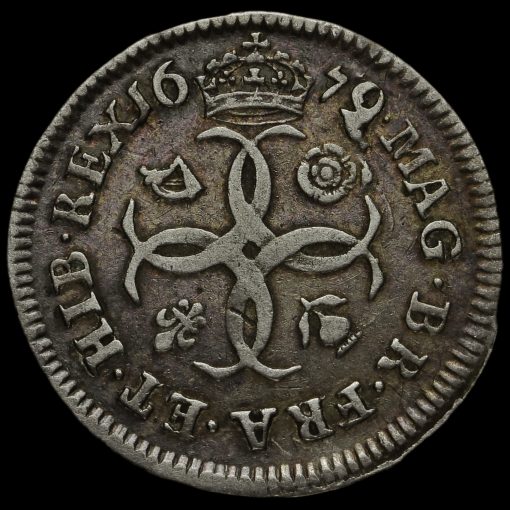 1679 Charles II Silver Maundy Fourpence Obverse