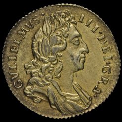 1696 William III Early Milled Silver Sixpence Obverse