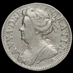 1713 Queen Anne Early Milled Silver Maundy Twopence Obverse