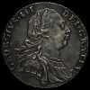 1787 George III Early Milled Silver Shilling Obverse