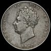 1828 George IV Milled Silver Half Crown Obverse