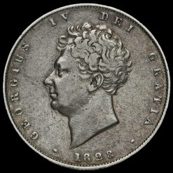 1828 George IV Milled Silver Half Crown Obverse
